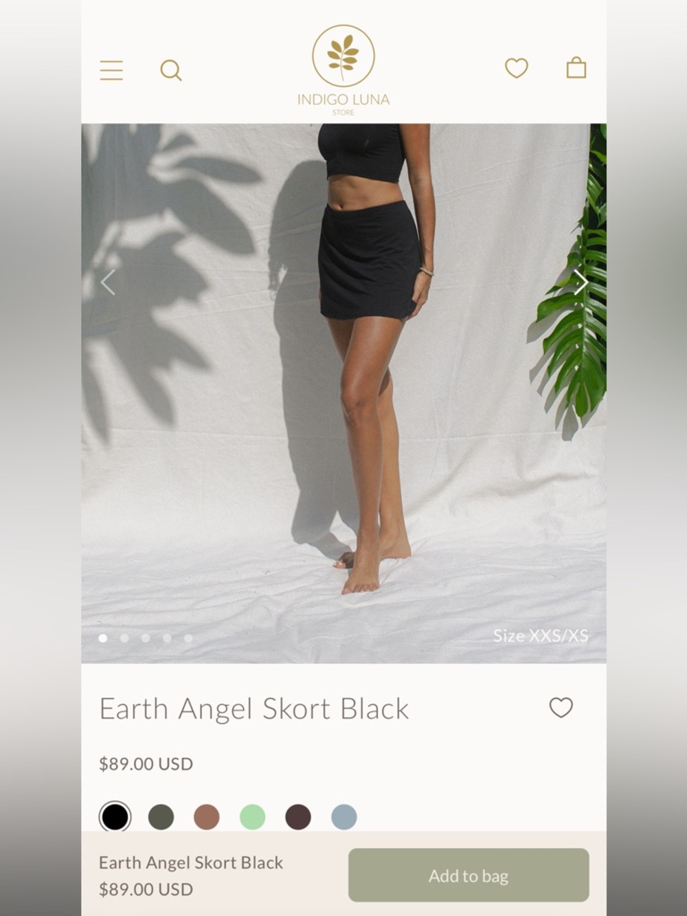 Indigo Luna earth angel skirt black L/XL plant viscose